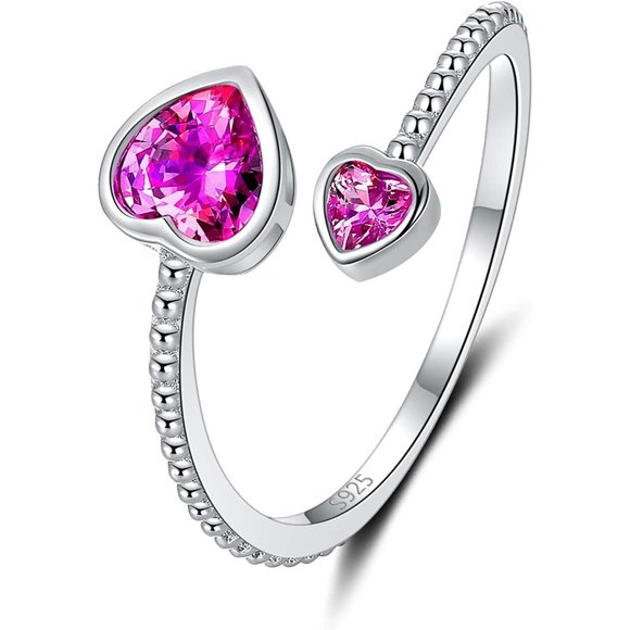 Step Forward Girls Ring 925 Sterling Silver Birthstone Rings for Women -… - Picture 4 of 16